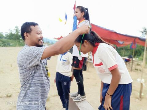 Medal distribution